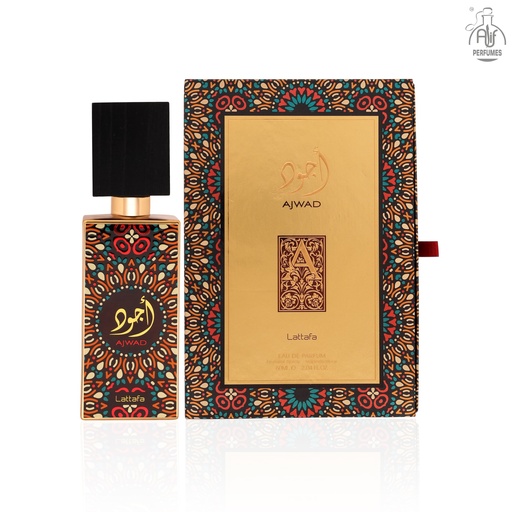 Lattafa Alif Ajwad Long Lasting Imported Eau De Perfume 60 ml/2.04 FL.OZ.